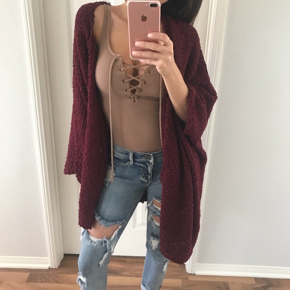 🆕Cuddles Merlot POP-Cardi - Picture 5 of 6